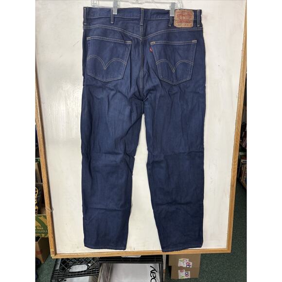 Levi 560 Mens 38x32 Vintage Blue Jeans Denim Tapered‎ Leg Loose Fit Comfort - Picture 7 of 14